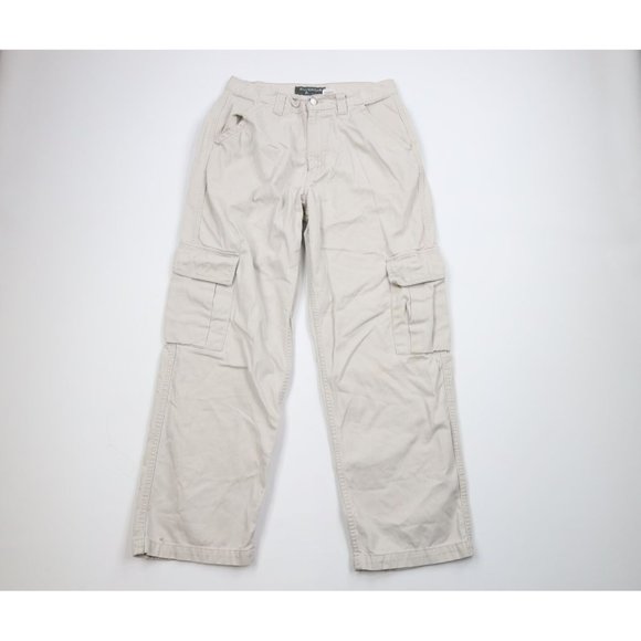 Vtg Y2K Levis SilverTab Mens 32x30 Distressed Loose Baggy Wide Leg Cargo Pants